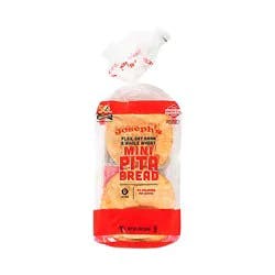 Josephs Flax Mini Pita Bread 8 Count - 8 Oz