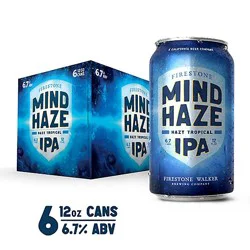 Firestone Walker Mind Haze Hazy Beer Ipa Cans - 6-12 Fl. Oz.