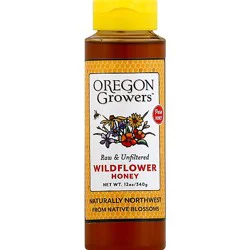 Oregon Growers Honey Raw & Unfiltered Wildflower - 12 Oz