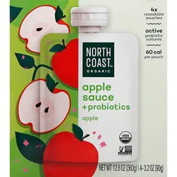 North Coa Apple Sce Pbiotic Pouch - 12.8 Oz