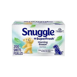 Snuggle Superfresh Original Fabric Softener Dryer Sheets - 200 Count