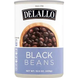 Delallo Black Beans - 15.5 Oz