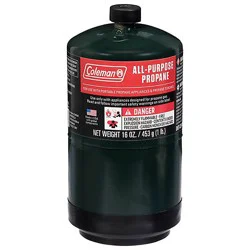 Coleman Propane Gas Cylinder 16 Ounce-Each