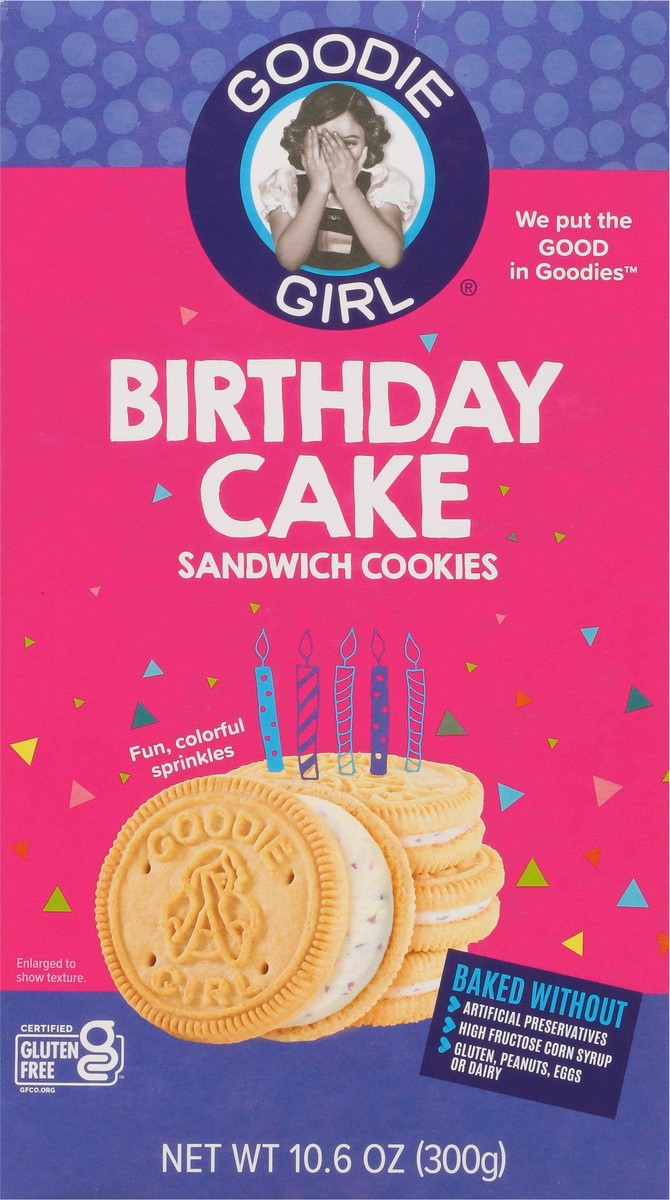 slide 10 of 13, Goodie Girl Cookie Birthday Cake Crem - 10.6 Oz, 10.6 oz