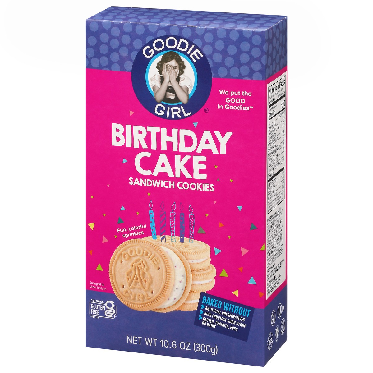 slide 3 of 13, Goodie Girl Cookie Birthday Cake Crem - 10.6 Oz, 10.6 oz