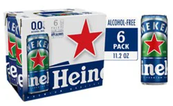 Heineken 0.0 Non-Alcoholic Beer Cans - 6-11.2 Fl. Oz.