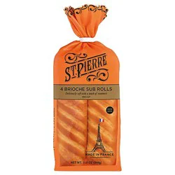 Bag Broiche Baguette St Pierre 4ct - 11.9 Oz