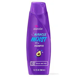 Aussie Miracle Moist Paraben Free Shampoo With Avocado & Jojoba Oil - 12.1 Fl. Oz.
