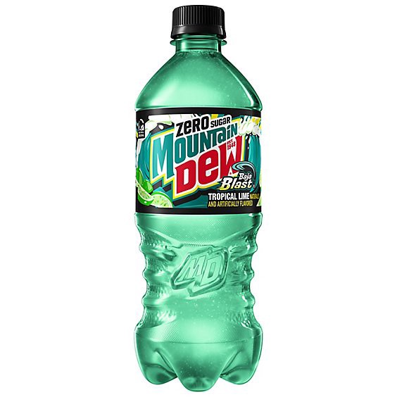 slide 1 of 8, Mountain Dew Soda Zero Sugar Baja Blast - 20 Fl. Oz., 20 fl oz