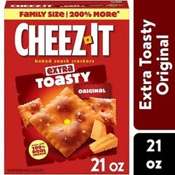 Cheez-It Cheese Crackers Extra Toasty Baked Snack Crackers - 21 Oz