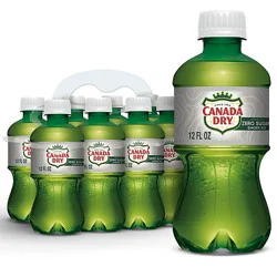 Canada Dry Zero Sugar Ginger Ale Soda Bottles - 8-12 Fl. Oz.