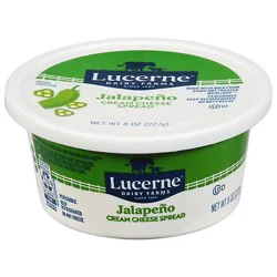 Lucerne Cream Cheese Spread Jalapeno Tub - 8 Oz