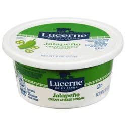 Lucerne Cream Cheese Spread Jalapeno Tub - 8 Oz