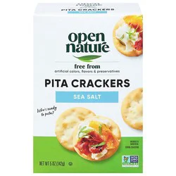 Open Nature Sea Salt Pita Crackers - 5 Oz.
