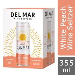 Del Mar White Peach Wine Seltzer Can - 4-12 Fl. Oz.