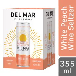 Del Mar White Peach Wine Seltzer Can - 4-12 Fl. Oz.