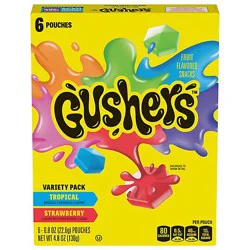 Fruit Gushers Flavored Snacks Strawberry Splash & Tropical - 4.8 Oz