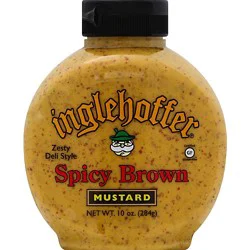 Inglehoffer Mustard Spicy Brown Zesty Deli Style - 10 Oz
