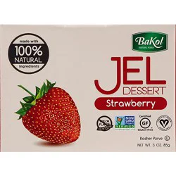 Bakol Jel Dessert Strawberry - 3 Oz