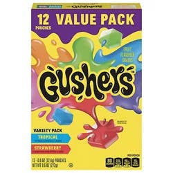 Fruit Gushers Fruit Flavored Snacks Variety Pack - 12-0.8 Oz