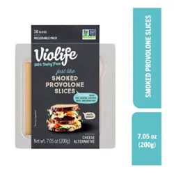 Violife Just Like Smoked Provolone Slices Dairy-Free Vegan - 7.05 Oz