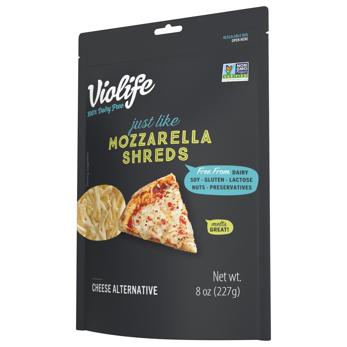 slide 3 of 10, Violife Just Like Mozzarella Shreds Dairy-Free Vegan - 8 Oz, 8 oz