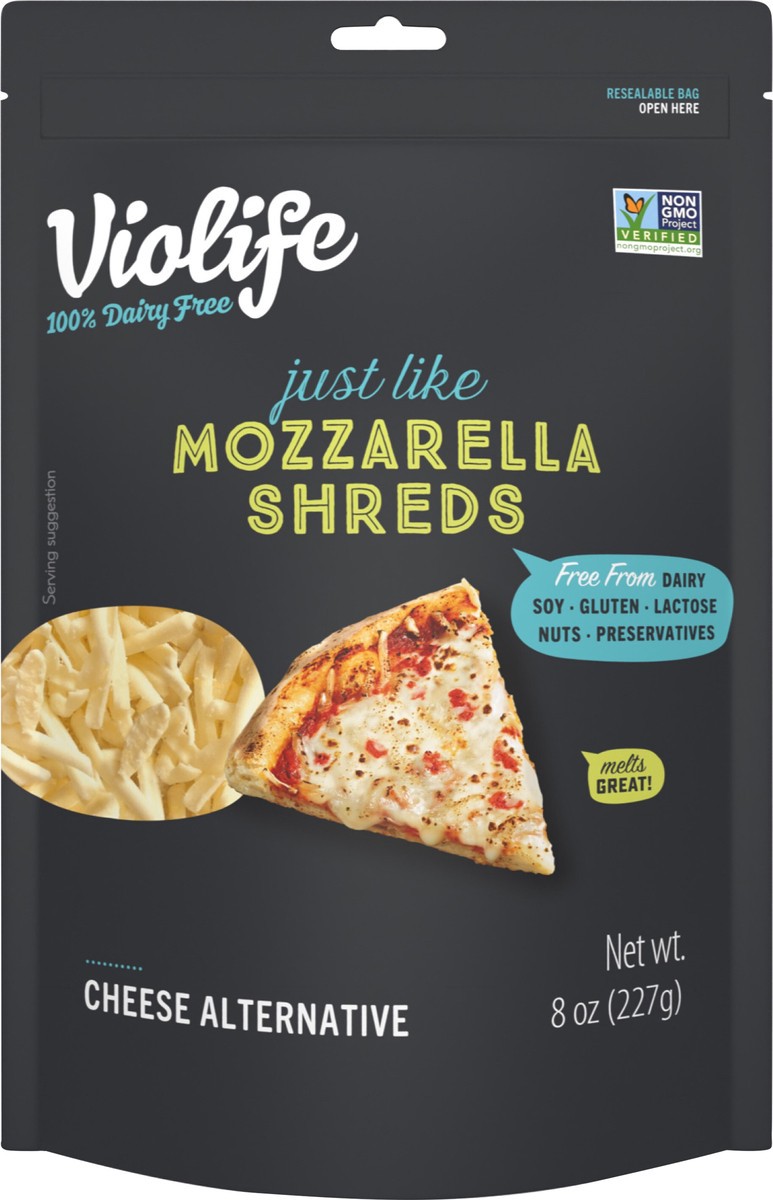 slide 6 of 10, Violife Just Like Mozzarella Shreds Dairy-Free Vegan - 8 Oz, 8 oz