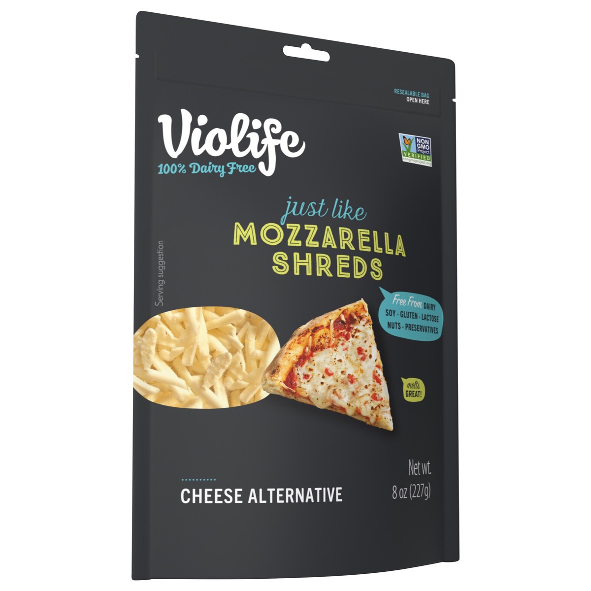 slide 2 of 10, Violife Just Like Mozzarella Shreds Dairy-Free Vegan - 8 Oz, 8 oz