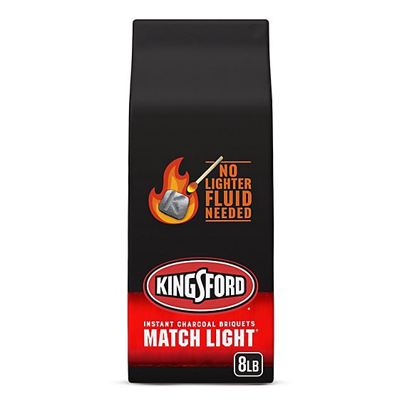 slide 1 of 1, Kingsford Match Light Instant Charcoal Briquettes For Grilling - 8 Lbs, 8 lb
