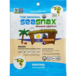 Seasnax Seaweed Snack Organic Premium Roasted Original - 0.54 Oz