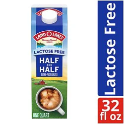 Land O Lakes Lactose-Free Half And Half Coffee Creamer - 1 Quart