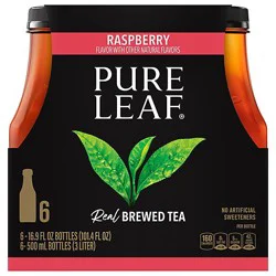Pure Leaf Tea Brewed Raspberry - 6-16.9 Fl. Oz.