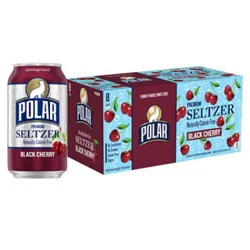 Polar Seltzer Black Cherry Cans - 8-12 Oz
