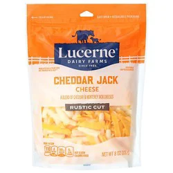 Lucerne Cheddar Jack Cheese Shred - 8 Oz