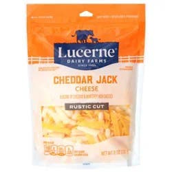 Lucerne Cheddar Jack Cheese Shred - 8 Oz