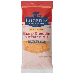 Lucerne Sharp Cheddar Cheese Rustic Cut - 32 Oz