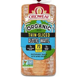 Oroweat Organic Rustic White Thin Sliced Bread - 20 Oz