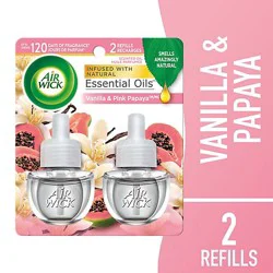 Air Wick Plug In Vanilla And Pink Papaya Air Freshener - 2 Count