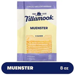 Tillamook Farmstyle Thick Cut Muenster Cheese Slices 8 Count - 8 Oz