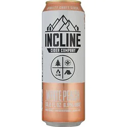 Incline White Peach Cider In Cans - 19.2 Oz
