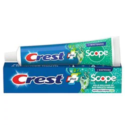 Crest Complete Plus Toothpaste +whitening Scope Minty Fresh Striped - 5.4 Oz