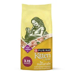 Purina Kitten Chow Naturals Chicken Dry Cat Food - 3.15 Lb