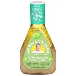 Newmans Own Vinaigrette White Balsamic - 16 Fl. Oz.