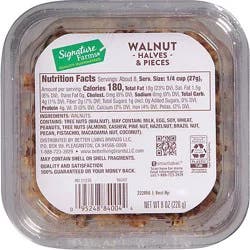 Signature Farms Walnut Halves & Pieces - 8 Oz