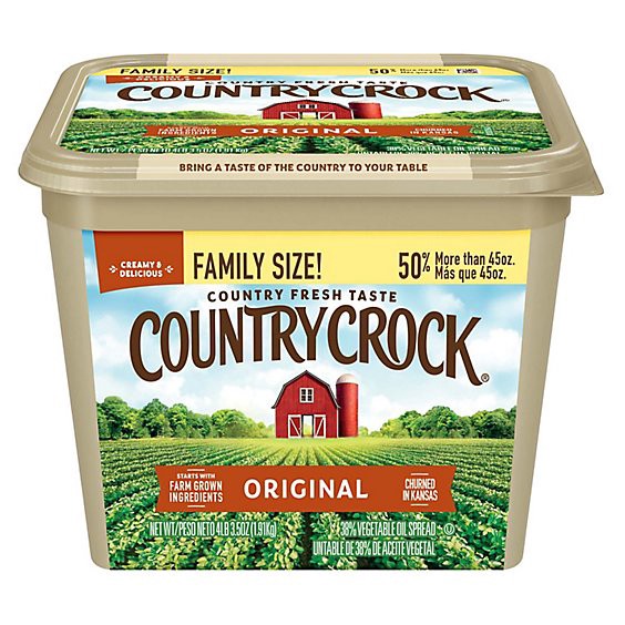 slide 1 of 10, Country Crock Original Vegetable Oil Spread - 67.5 Oz, 67.5 oz