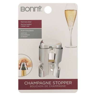slide 1 of 1, Bonny Champagne Stopper Stainless Steel - Each, 1 ct