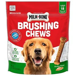 Milk-Bone Brushing Chews Dental Dog Treats Large - 24.2 Oz