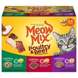 Meow Mix Cat Food Poultry & Beef Variety Pack - 24-2.75 Oz
