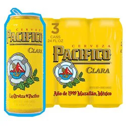 Pacifico Clara Lager Mexican Beer 4.4% Abv Can - 3-24 Fl. Oz.