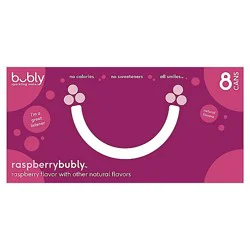 Bubly Sparkling Water Raspberry Cans - 8-12 Fl. Oz.